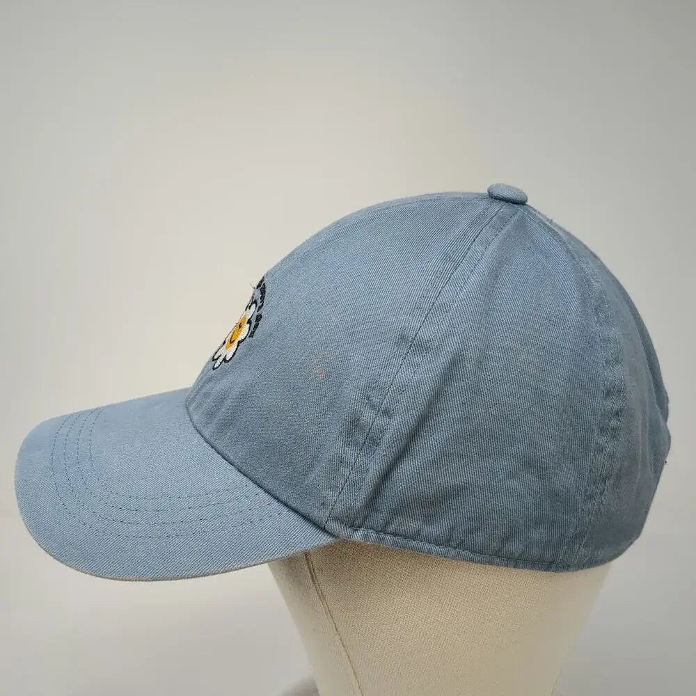 Baseball Cap Blue OSFM Earth Day Every Day Smiling Daisy Flower Slideback Hat
